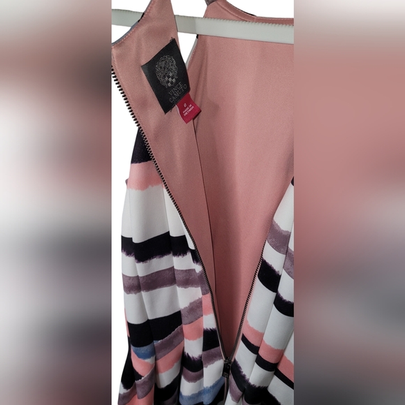 Vince Camuto Women's Geo-Print Fit & Flare Scuba Dress - Picture 5 of 12